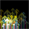 arrows vector for business grow idea