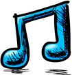 Double music note