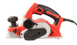 Electric  bench plane for home handyman use, isolated over white