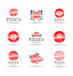 Set of beautiful roses. Vol 1.