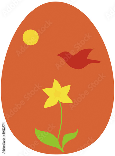 Vector: Easter or Ostara egg Easter or Ostara egg
