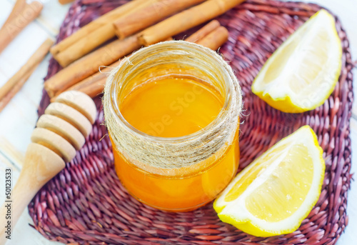 Photo: honey,cinnamon,and lemon honey,cinnamon,and lemon