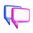 Glossy speech bubble