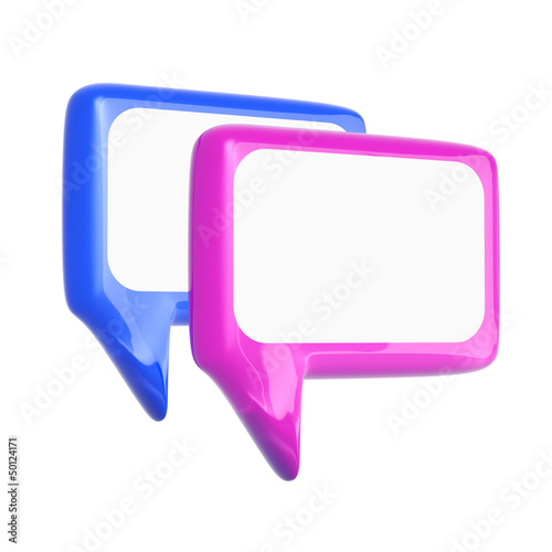 Illustration: Glossy speech bubble Glossy speech bubble