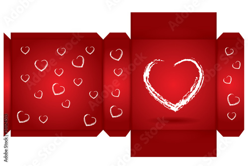 Vector: Box template Box template