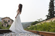 Bride on a railway