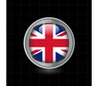 Metallbutton Vereinigtes Königreich Groß Britanien