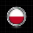 Metallbutton Flagge Polen