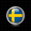 Metallbutton Flagge Schweden