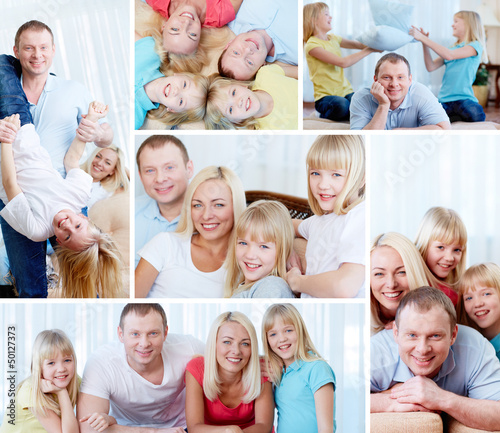 Photo: Family at home Family at home