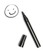 Black pen with smilie face
