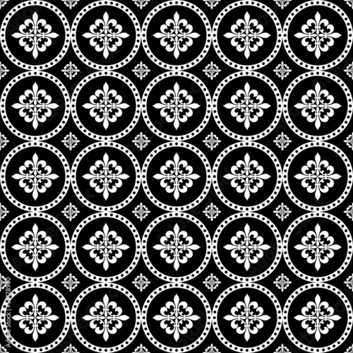 Vector: damask seamless pattern background damask seamless pattern background