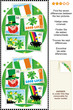 St. Patrick's Day find the differences visual puzzle