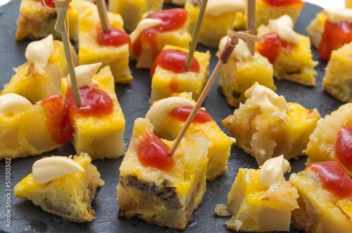 Photo: Tapas_Omelette apéritive. Tapas_Omelette apéritive.