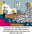 Man wants to leave paperwork