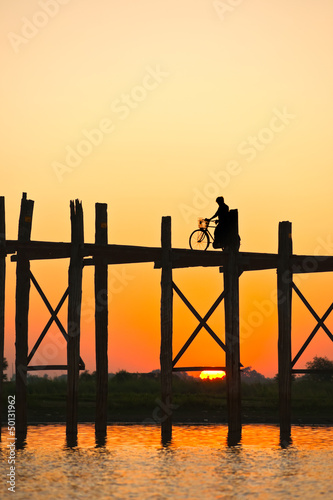 Photo: Sunset from Amarapura bridge, Myanmar. Sunset from Amarapura bridge, Myanmar.