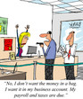 No money in a bag