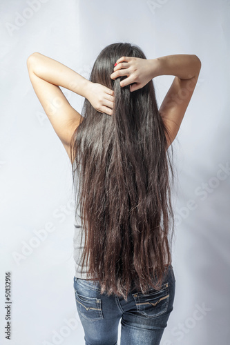 Photo: korean girl back view korean girl back view