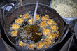 Indian vada (cake), fried in the oil, street food