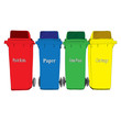 Vektor: Colorful Recycle Bins vector Colorful Recycle Bins vector