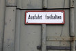 Ausfahrt freihalten Schild