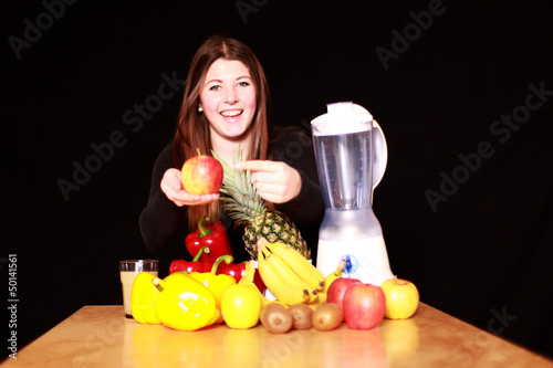 Photo: ernährungsbewusste junge Frau ernährungsbewusste junge Frau