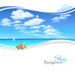 Hawaiian Ocean and Blue Sky