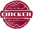 Vintage Chicken Stamp