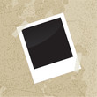 Photo frame on old vintage grungy background