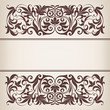 vintage border frame decorative ornate calligraphy vector