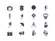Vector: Photo equipment icons Photo equipment icons