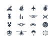 Vector: Military and war icons Military and war icons