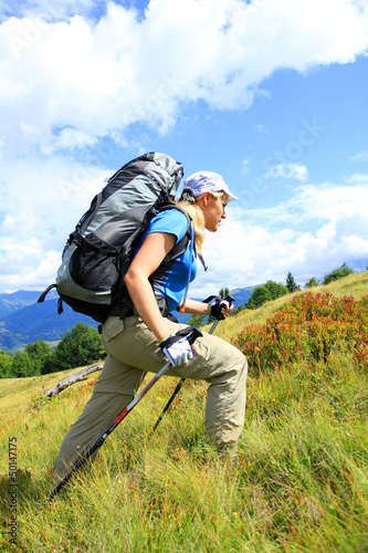 Photo: Summer hiking in the mountains. Summer hiking in the mountains.