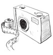 Analogue photo camera icon