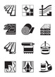 Decoration materials for interior - vector illustration