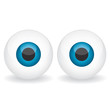 Blue eyes illustration