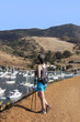 Woman hiking