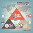 Vektor: Modern Design template for infographics with pyramid Modern Design template for infographics with pyramid