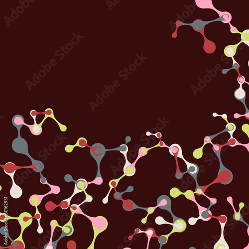 Vector: vintage structure of the DNA molecule vintage structure of the DNA molecule