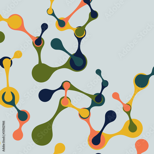 Vector: vintage structure of the DNA molecule vintage structure of the DNA molecule