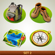 vector tourism icon-set 2