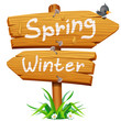 Vector: Spring wooden arrow icon Spring wooden arrow icon