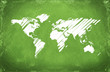 Drawing of a world map