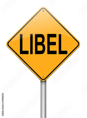 Illustration: Libel concept. Libel concept.