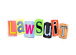 Lawsuit concept.
