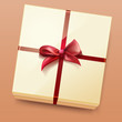 Vector: Gift box with ribbon Gift box with ribbon
