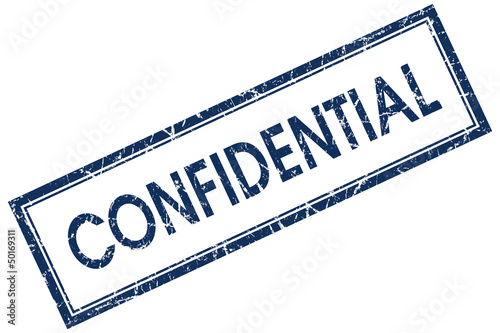 Illustration: confidential stamp confidential stamp