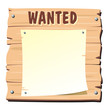 Wooden Board "Wanted"