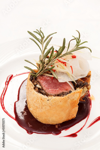 Photo: Fillet Wellington with fresh herbs Fillet Wellington with fresh herbs