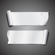 White paper roll ripped long collections design